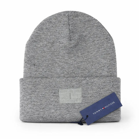 Tommy Hilfiger Men's Gray Heather Beanie | Tommy Hilfiger in Lebanon