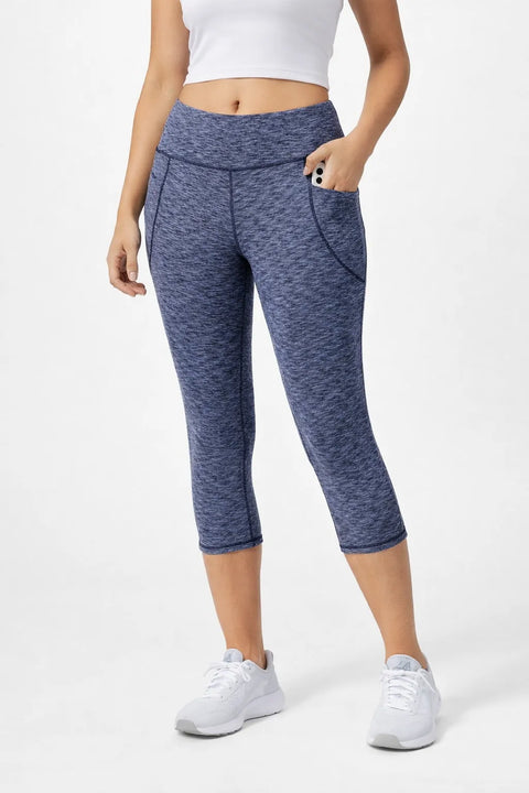 Id Ideology Women's Navy Plus Size High Rise Spacedye 7/8 Leggings |  Id Ideology  in Lebanon