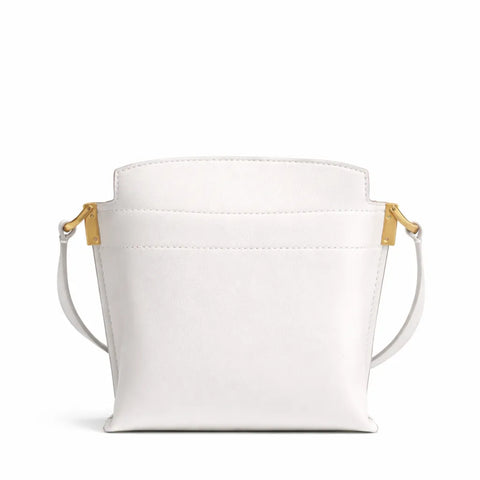 Donna Karan New York Women's White Leather Bridgehampton Mini Crossbody Bag | Donna Karan In Lebanon