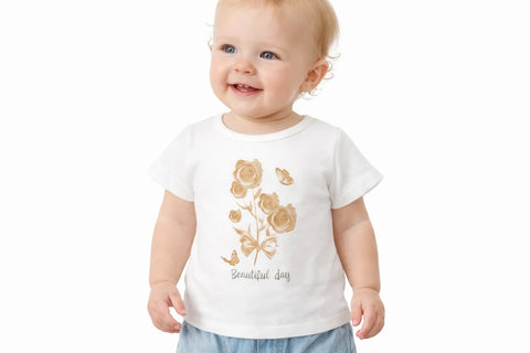Ativo Baby Girl's White Short Sleeve Essential T-Shirt | Ativo In Lebanon
