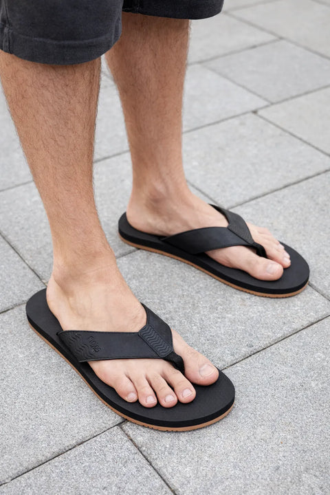 Flojos Men's Black Flip Flop Slipper | Flojos In Lebanon