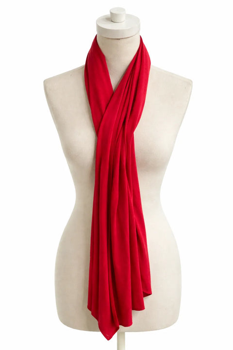Jenni Women's Red Jersey Wrap Scarf | Jenni in Lebanon