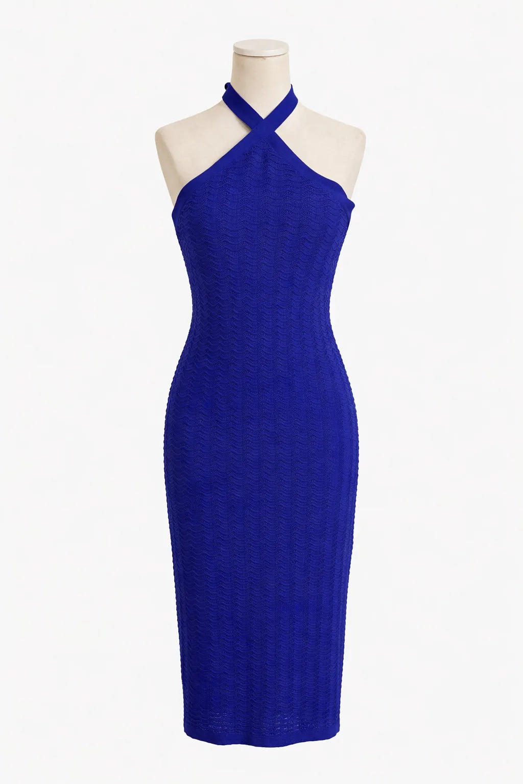 Invite Women's  Royal Blue Halter Sleeveless  Dress |  Invite  in Lebanon