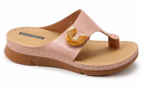 Good Choice Women’s Rose Charm Detail Casual Thong Sandals | Good Choice In Lebanon