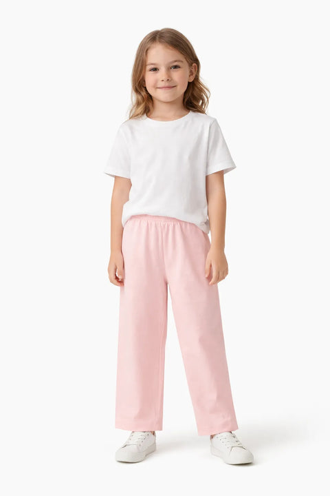 Ativo Girl's Light Coral Back Cut Out Hem Leggings | Ativo In Lebanon