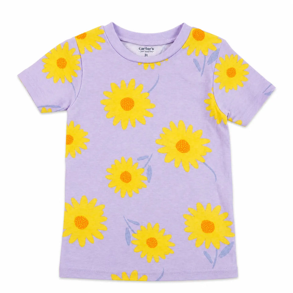 Carter's Girl's Lilac & Yellow Floral T-Shirt | Carter's In Lebanon