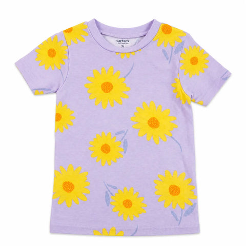 Carter's Girl's Lilac & Yellow Floral T-Shirt | Carter's In Lebanon