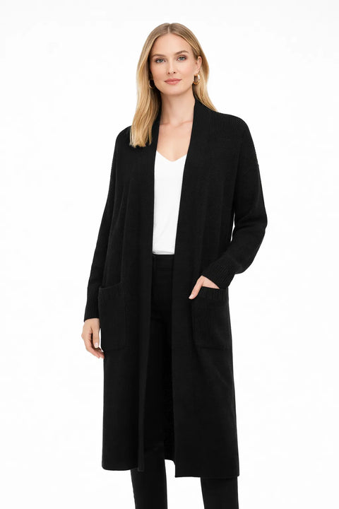 Vince Camuto Women's Black Long Cozy Open-Front Cardigan Sweater  | Vince Camuto in Lebanon