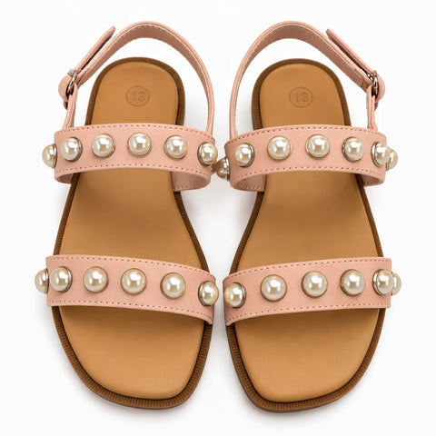 Cat & Jack Girl's Blush Adjustable Strap, Open Toe, Flexible Outsole Sandal's  |  Cat & Jack in Lebanon