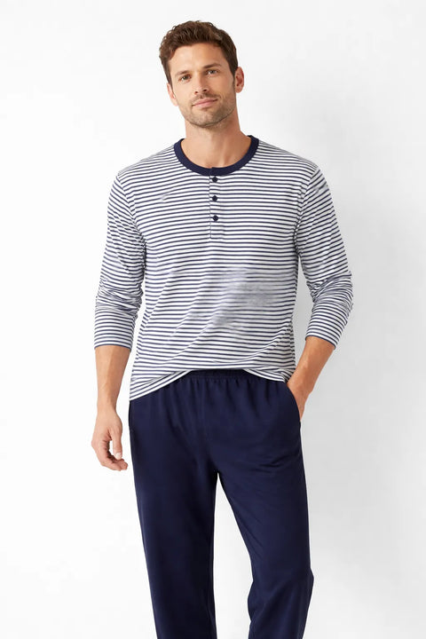Celio Men’s Navy Blue Pajama Set  | Celio in Lebanon