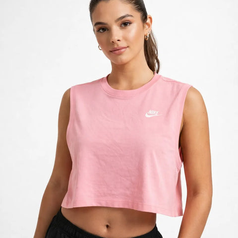 Nike  Women's Pink Club Sleeveless Crop Top  | Nike in Lebanon