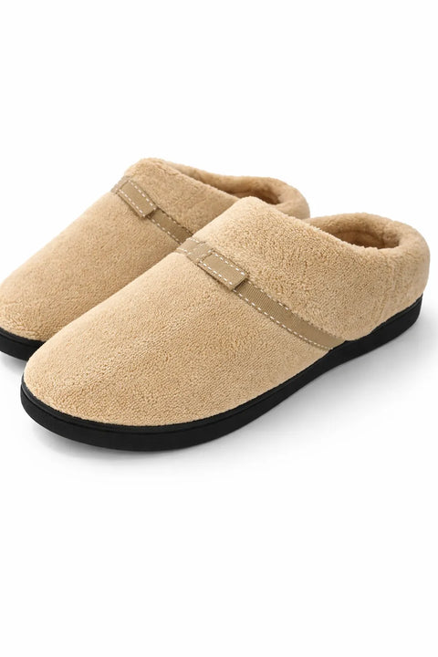 Isotoner Signature Women's Beige Microterry Mixed Hoodback  Slippers  |Isotoner Signature in Lebanon