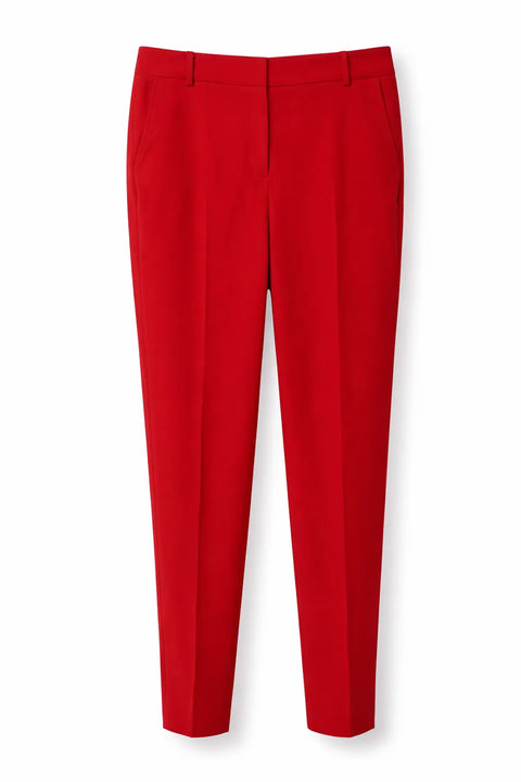 Anne Klein Women's Red Pull-On Straight-Leg Pants | Anne Klein In Lebanon