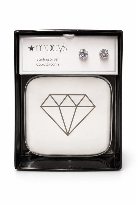 Macy’s Women’s Silver Cubic Zirconia Stud Earrings | Macy’s in Lebanon