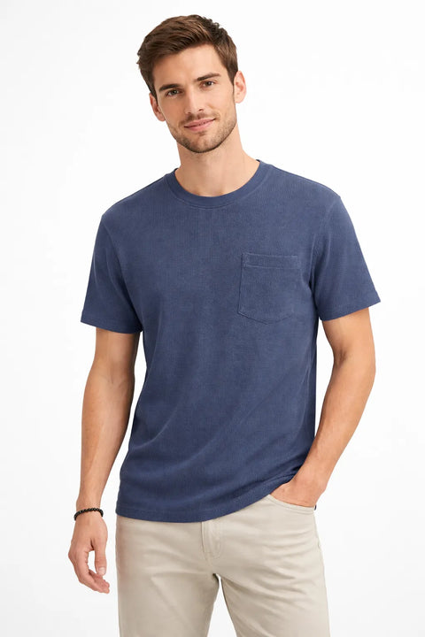 Celio Men's Blue Storm Short Sleeve T-Shirt | Celio In Lebanon