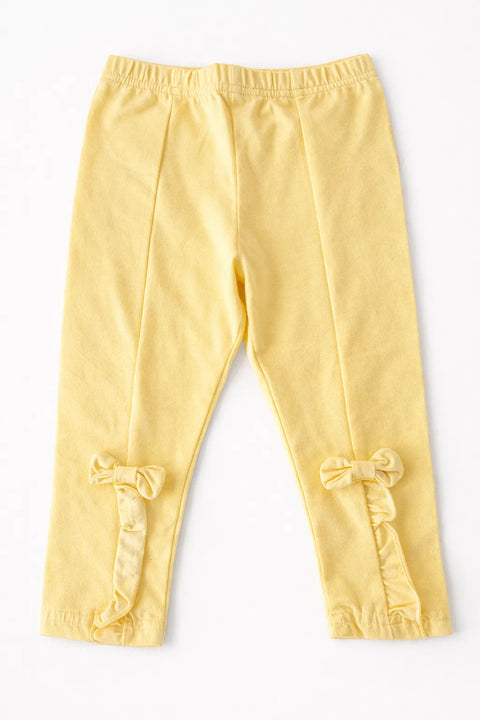 Ativo Baby Girl's Light Yellow Leggings | Ativo in Lebanon