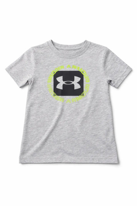 Under Armour Boy's Gray Toddler Little Logo T-Shirt | Under Armour In Lebanon