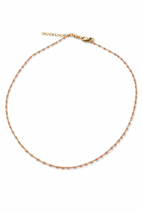 Giani Bernini Women's Pink Gold Tone Enamel Bead Collar Necklace | Giani Bernini In Lebanon