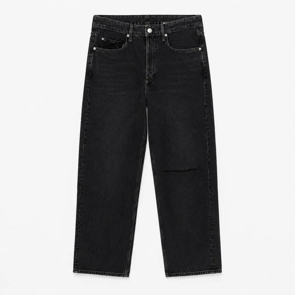 Rag & Bone Women's Washed Black Mid Rise Wide Leg Pant | Rag & Bone In Lebanon