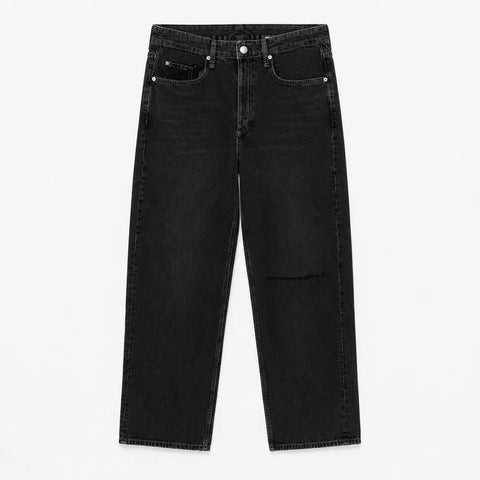 Rag & Bone Women's Washed Black Mid Rise Wide Leg Pant | Rag & Bone In Lebanon