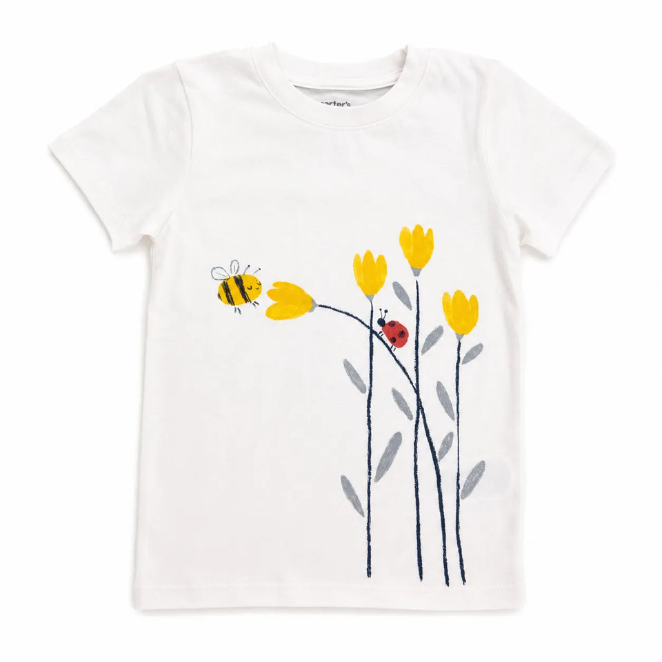 Carter's Boy's White Cotton Short Sleeve T-Shirt | Carter's in Lebanon