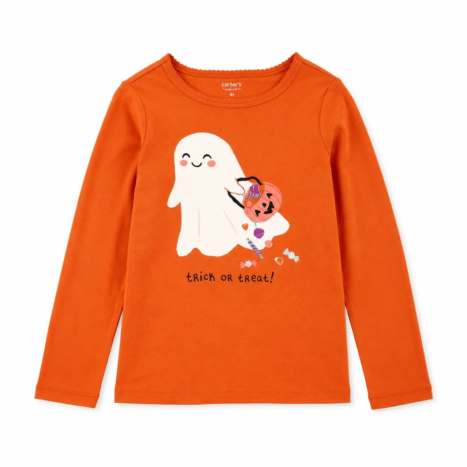Carter'sGirl's Orange Graphic Printed Blouse | Carter's in Lebanon