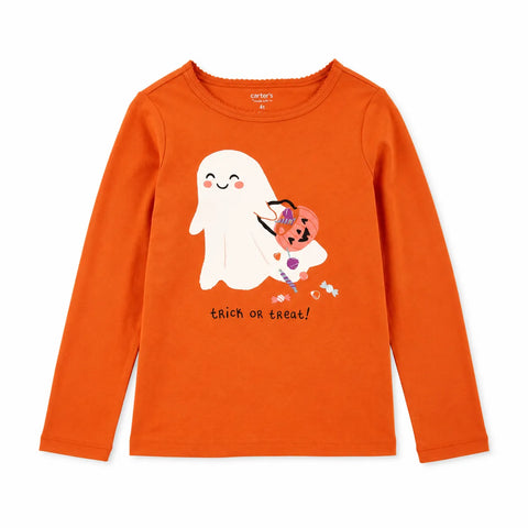 Carter's  Girl's Orange Graphic Printed Blouse | Carter's in Lebanon