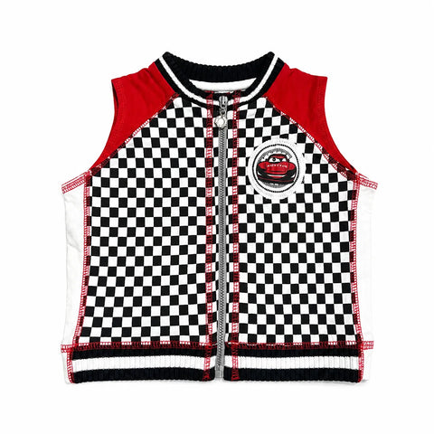 Fantasia Baby Boy's Red Disney Car Full Zip Up Vest | Fantasia In Lebanon