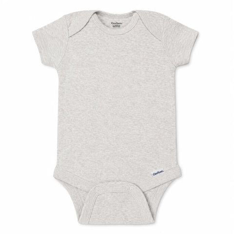 Gerber  Baby's Light Grey Short Sleeve Bodysuit | Gerber  in Lebanon