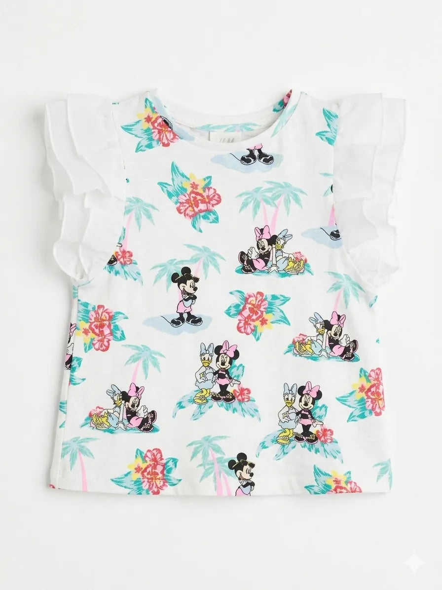 Zara Baby Girl's White Floral Printed Sleeveless Blouse | Zara in Lebanon