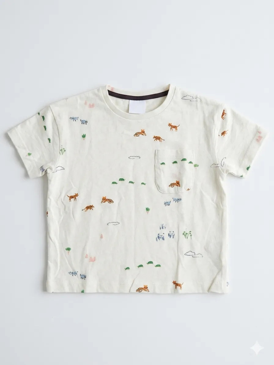 Zara Baby Girl's White Printed T-Shirt | Zara in Lebanon