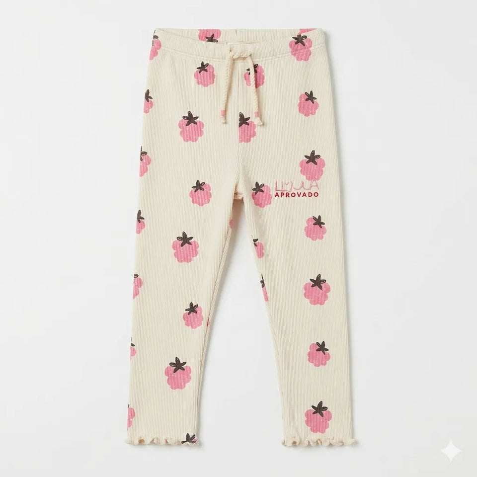 Zara Baby Girl's Cream All Over Printed Leggings | Zara In Lebanon