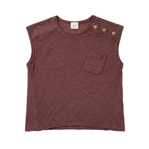 Zara Baby Boy's Mauve Tank Top With Chest Pocket | Zara In Lebanon