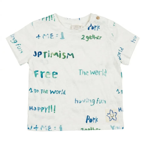Zara Baby Boy's White All Over Graffiti Print Cotton T-Shirt | Zara In Lebanon
