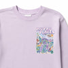 Zara Girl's Light Purple My Fav Places New York Graphic Long Sleeve Blouse|Zara in Lebanon