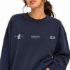 Zara Women's Navy "Bakery Shop" Graphic Sweatshirt | Zara In Lebanon