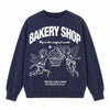 Zara Women's Navy "Bakery Shop" Graphic Sweatshirt | Zara In Lebanon