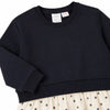 Zara Girl's Black Floral Peplum Hem Sweatshirt|Zara In Lebanon