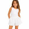 Zara Girl's White Eyelet Lace Elastic Waist Short|Zara In Lebanon