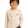Zara Boy's Cream Chest Print Blouses | Zara In Lebanon