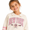 Zara Girl's Beige/Pink New York Graphic Sweatshirt | Zara In Lebanon