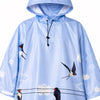 Dedoles Women's Light Blue Printed Hooded Raincoat | Dedoles In Lebanon