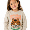 Zara Girl's Beige Favorite Friends Tiger Graphic Long Sleeve Pullover Sweatshirt|Zara In Lebanon