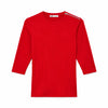 Zara Women's Red Ribbed Long Sleeve Blouse | Zara In Lebanon