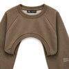 Zara Women's Brown Crop Top | Zara In Lebanon