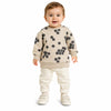 Zara Baby Girl's Beige & Blue Polka Dots Sweatshirt | Zara In Lebanon