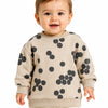 Zara Baby Girl's Beige & Blue Polka Dots Sweatshirt | Zara In Lebanon
