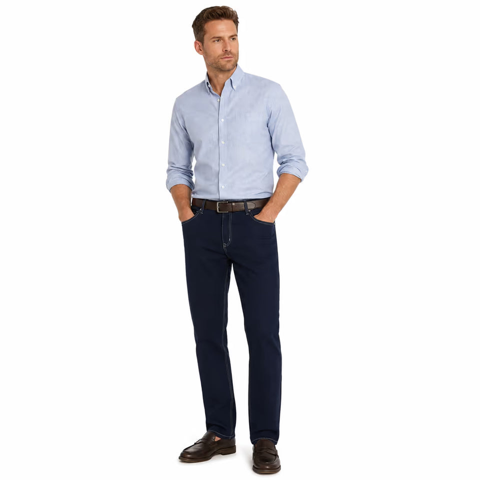 IZOD Men'sDark Indigo Wash Ultra-Flex Straight Fit Jeans | IZOD in Lebanon