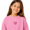 Zara Girl's Pink With Heart Transparent  Sweatshirts   | Zara In Lebanon