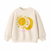 Zara Girl's Beige "The Moon Follows The Sun" Graphic Sweatshirt | Zara In Lebanon